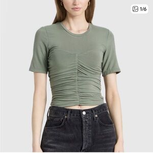 Jonathan Simkhai Soft Green Tee